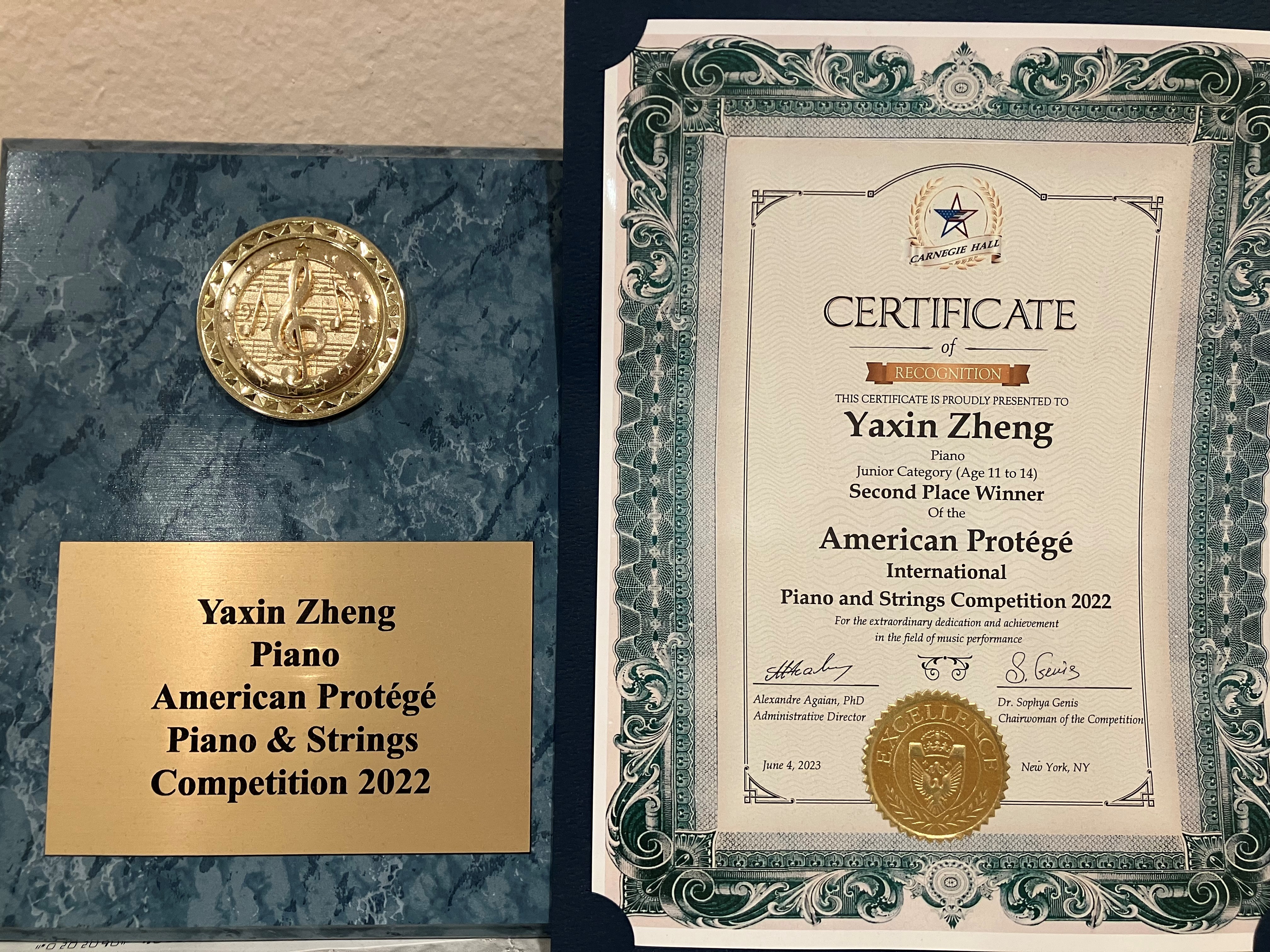 Piano protege